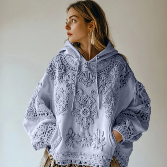 Women's Floral Art Casual Cozy Hoodie (Copy)